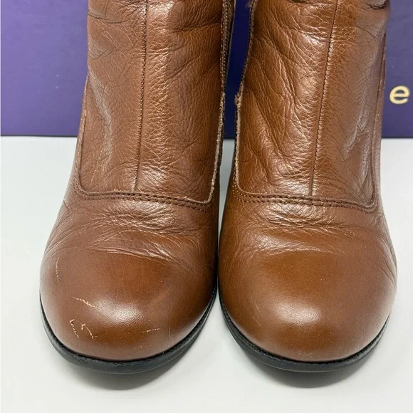 Madden Girl Brown Slouchy Heeled Boots Size 8 - Picture 5 of 13